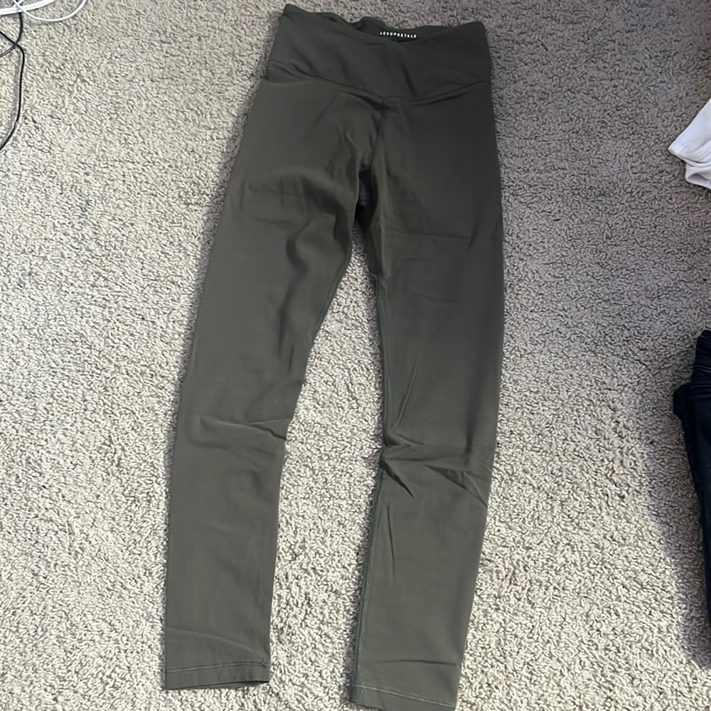 aeropostale leggings, army green
